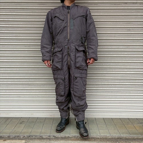 希少 50s 米軍実物 USAF フライトスーツ ヴィンテージ Coverall Flying Intermediate Type MD-3A ブラック 後染め パイロット ツナギ L
