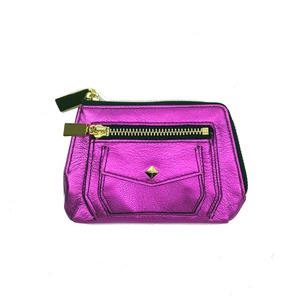 Metalic Zip Wallet　PINK