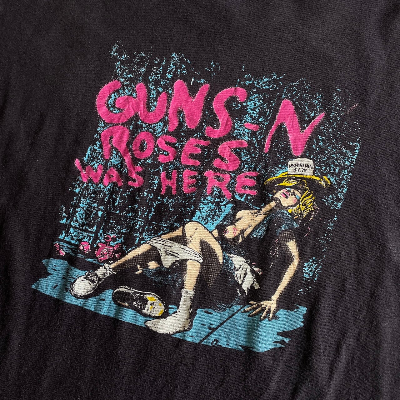 80~90年代 GUNS N' ROSES ガンズアンドローゼズ バンドTシャツ バンT メンズL ヴィンテージ /evb002109不明年代