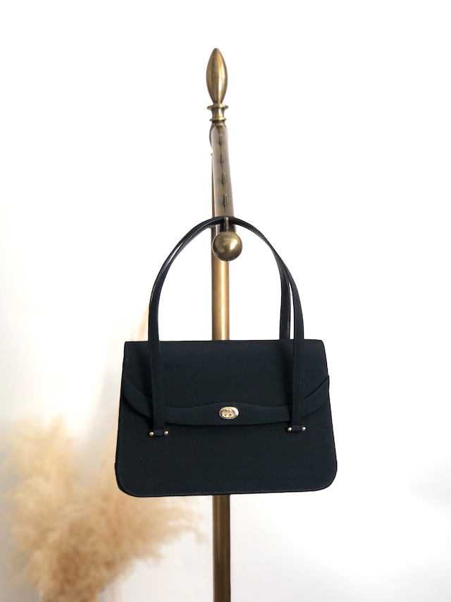 GUCCI グッチ　シェリーライン　GGモチーフ　スエード×レザー　クラッチバッグ　ネイビー　vintage　ヴィンテージ　オールドグッチ　hdkcg3