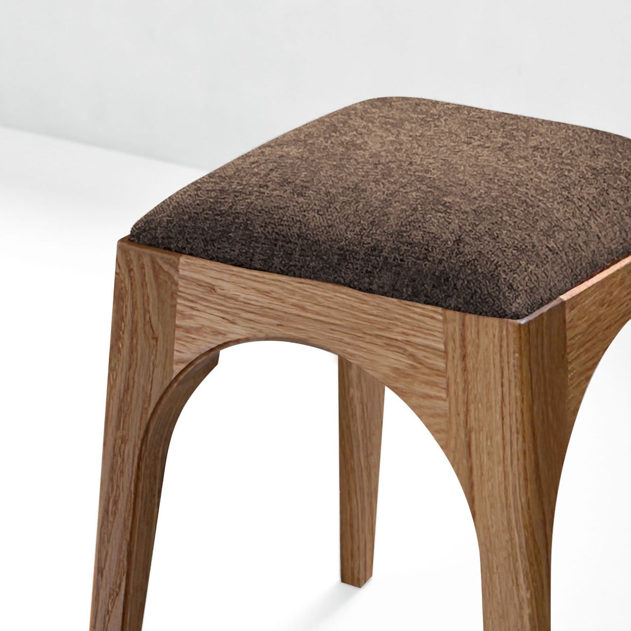 Arch(アーチ)｜ 天然木 無垢ナラ材【木製スツール】カラー20色 椅子