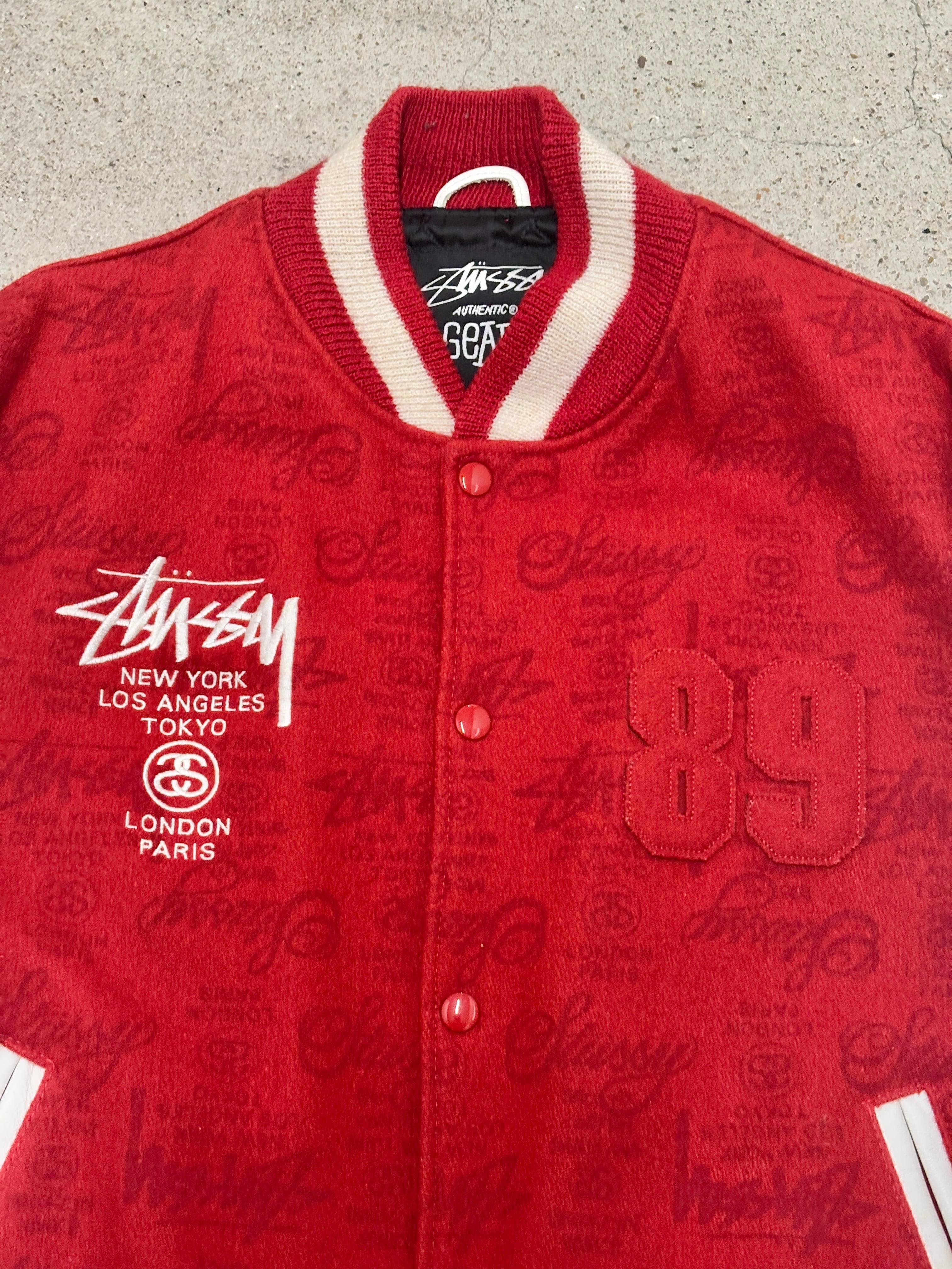 00s OLD STUSSY/25th Anniversary Varsity Jacket/2006年/USA製/L/25