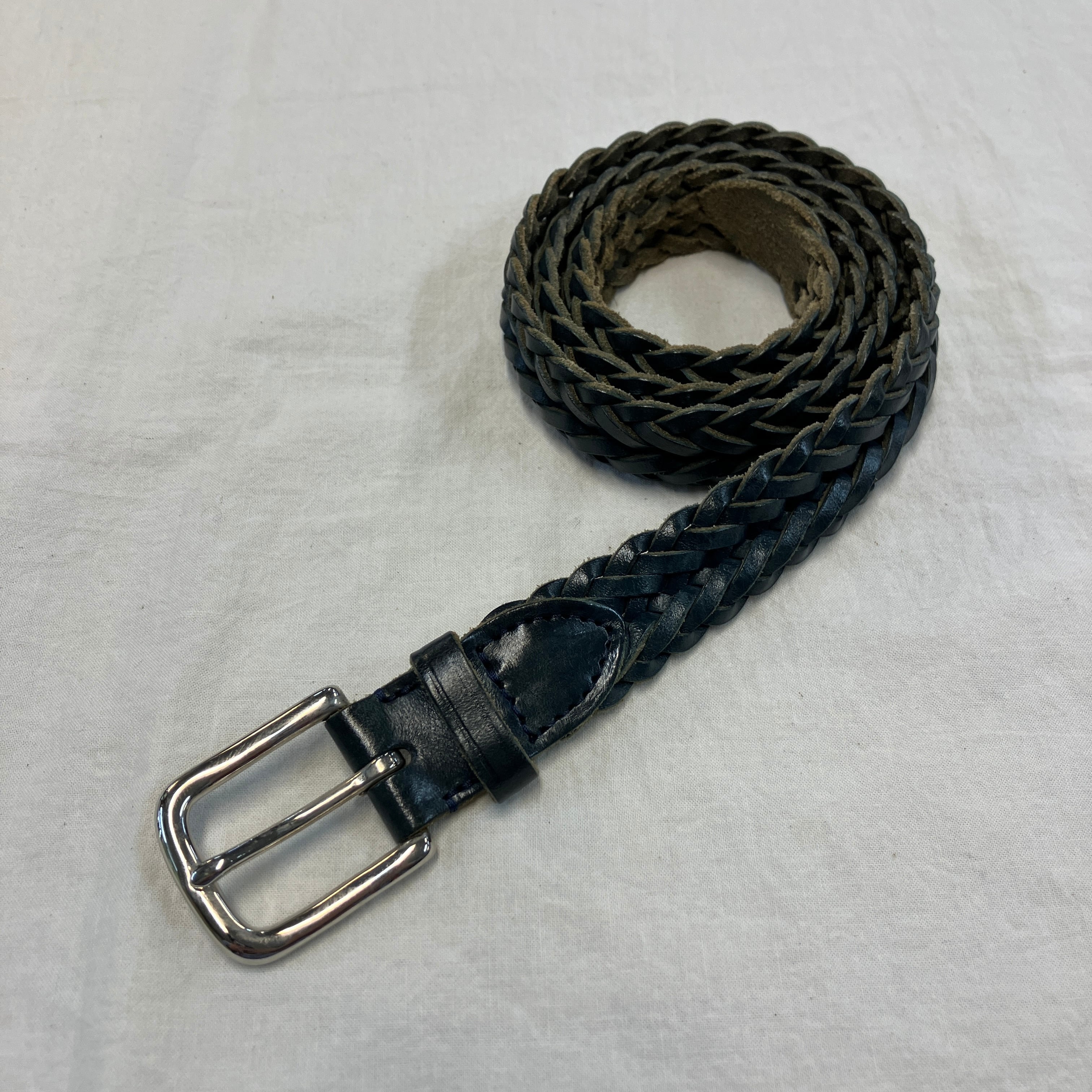 WHITE HOUSE COX LETHER MESH BELT ブラック Whitehouse Cox MESH BELT《32/80》 | safarionline