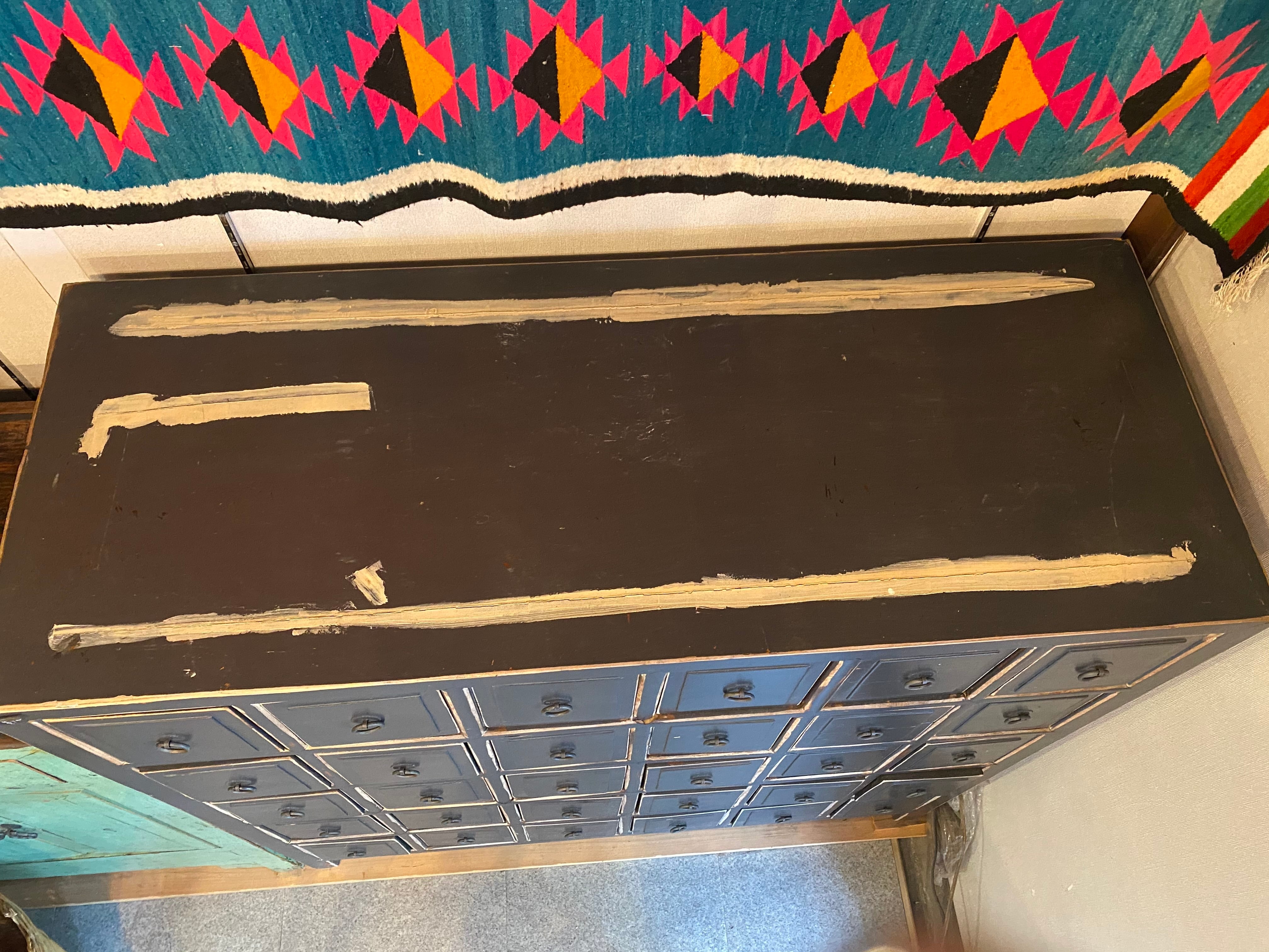 【直接引き取り限定】　薬棚　アンティーク調 直接引き取り限定】 薬棚 アンティーク調