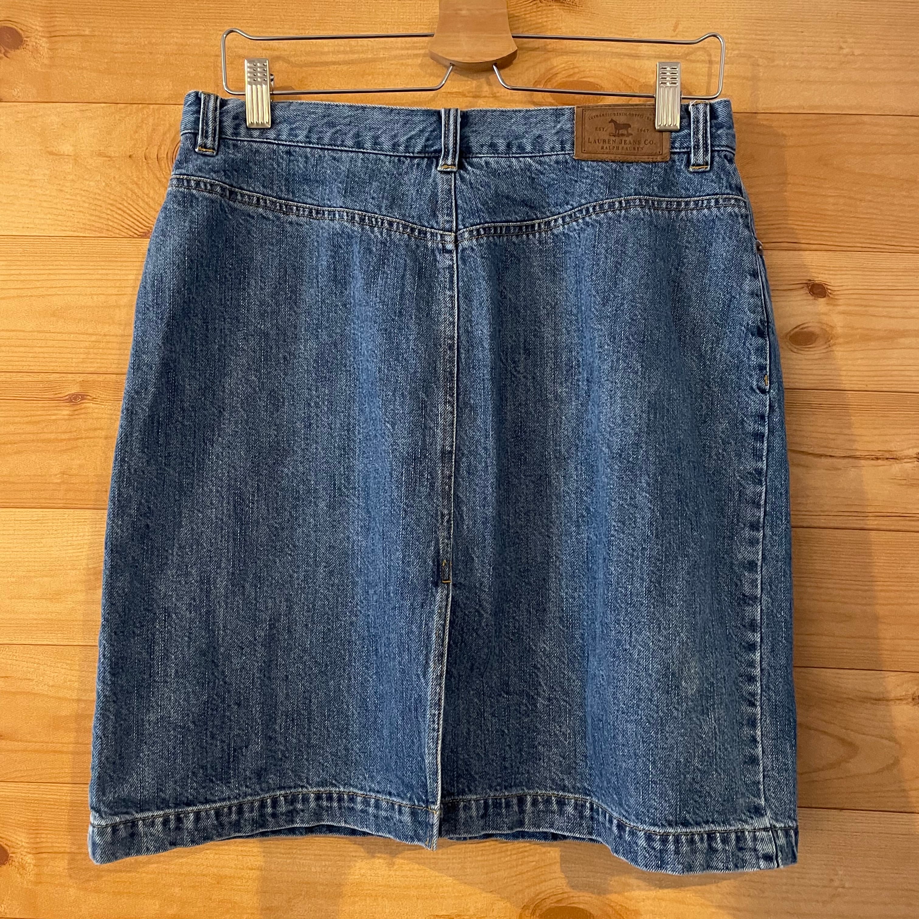 LAUREN JEANS Co】デニム スカート ミディスカート ラルフローレン