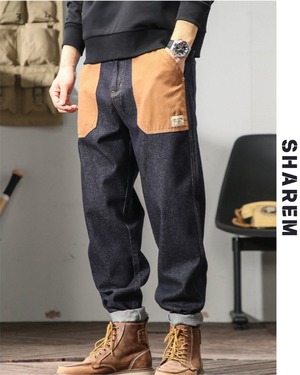 Heavyweight Jeans Loose Straight Pants B0200