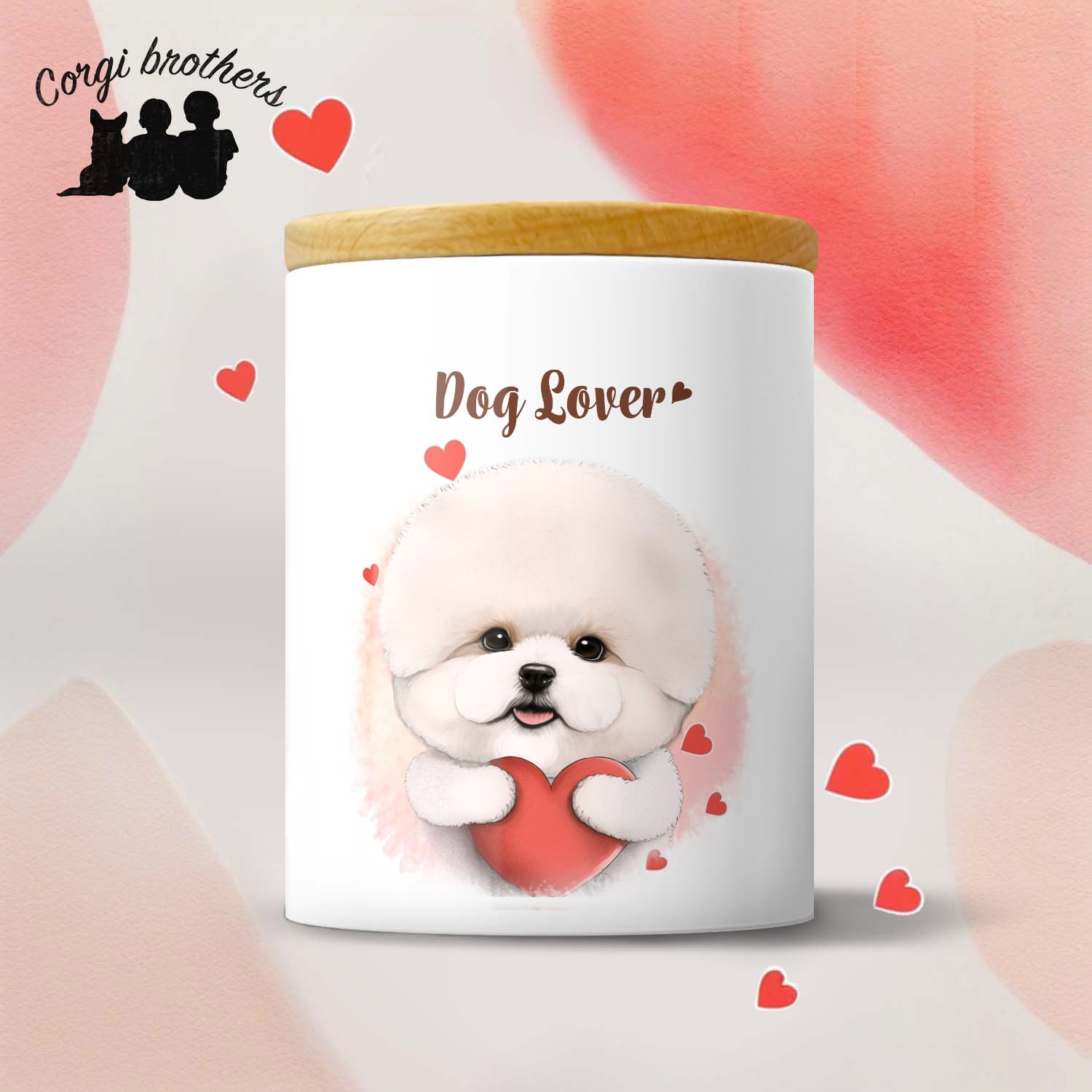 キュンです ビションフリーゼ 】キャニスター 保存容器 お家用