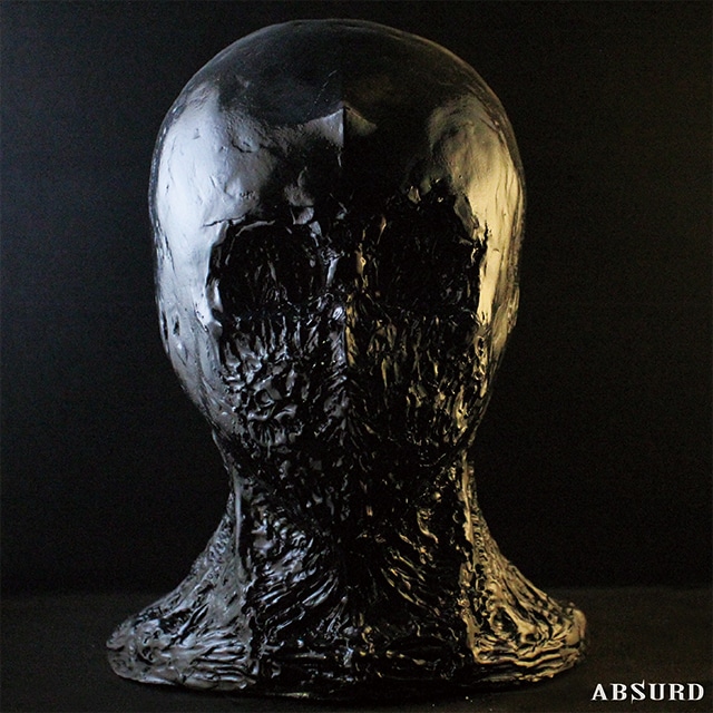 【１点物】【超限定】 ABSURD レア ヘッドフィギュア 石粉粘土 オリジナル 高さ28cm インテリア ホラー　Oroshi San