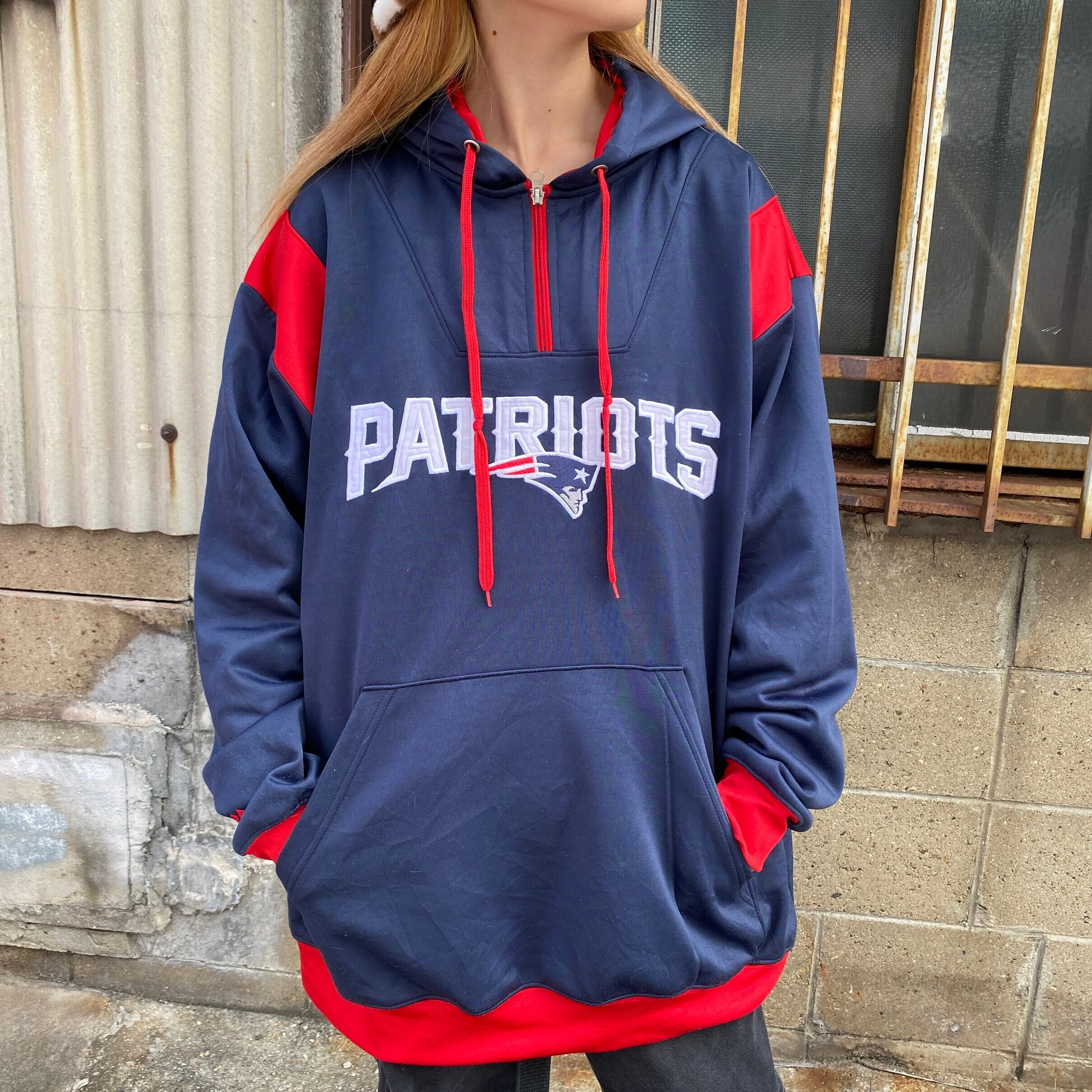 Tailgate NFL NEW ENGLAND PATRIOTS ニューイングランドペイトリオッツ Vネック フットボールTシャツ ロングTシャツ ロンT メンズL /eaa329379