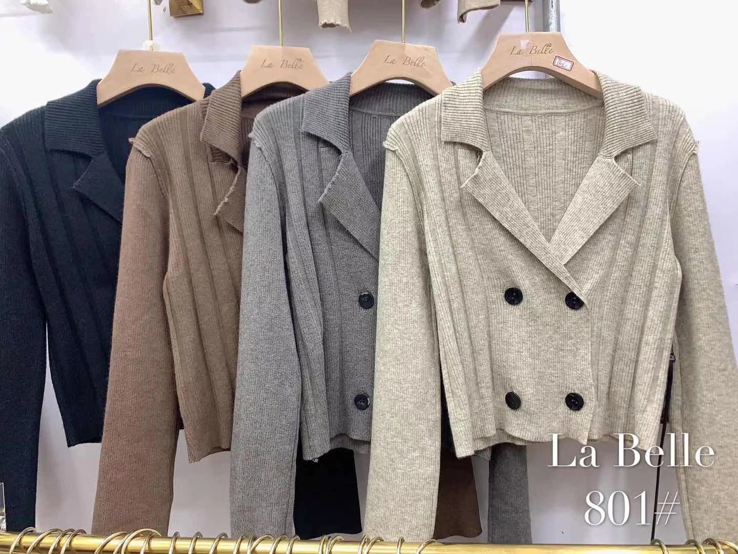 ノッチドラペルカラートップス