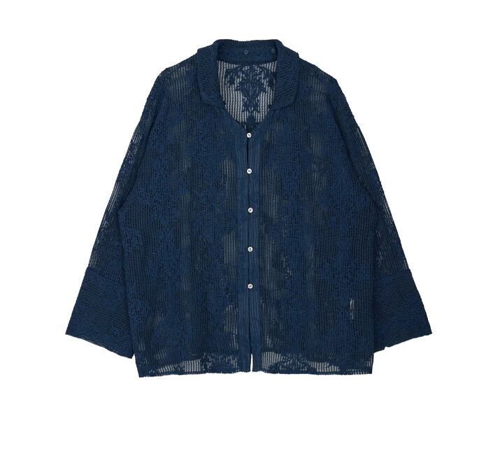 トップス 2WAY MESH DAMASK EMBROIDERY HOOD BLOUSE AMERI】2WAY MESH DAMASK EMBROIDERY HOOD BLOUSE (0126104510800