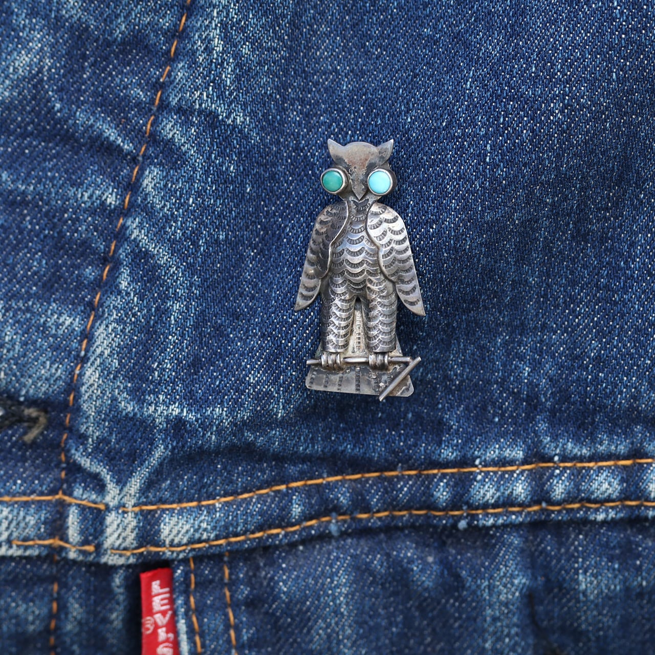 NAVAJO ナバホ 1940~50's Vintage Navajo Owl Silver Pins