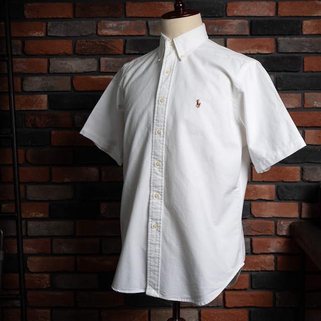【MEDIUM】Ralph Lauren Short Sleeve Cotton BD Shirt "CLASSIC FIT" ラルフローレン ユーズド 半袖 ボタンダウンシャツ No.101