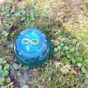 緑龍様*龍の宝玉オルゴナイト(大玉)天開