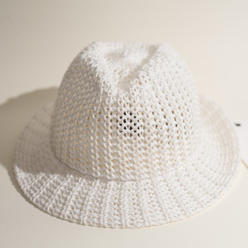 AKM (OUTLET) FEDORA HAT WHITE G043