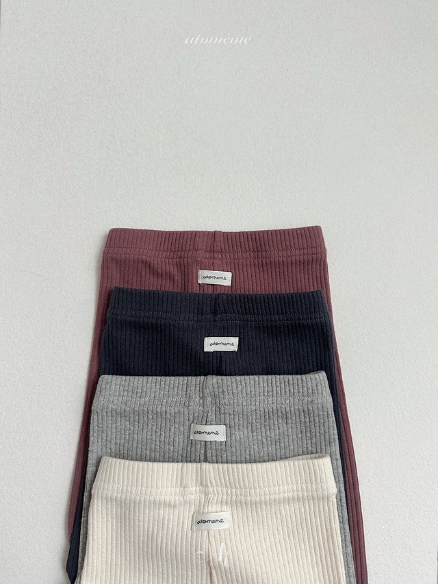 《予約》送料無料【atomeme】Milky Rib Leggings