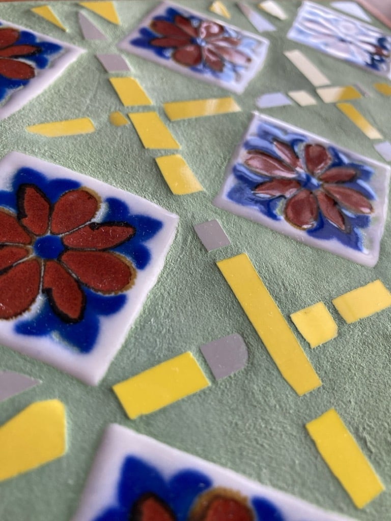 モザイクタイルアート レトロフラワーⅡ | Mosaic Tile Works