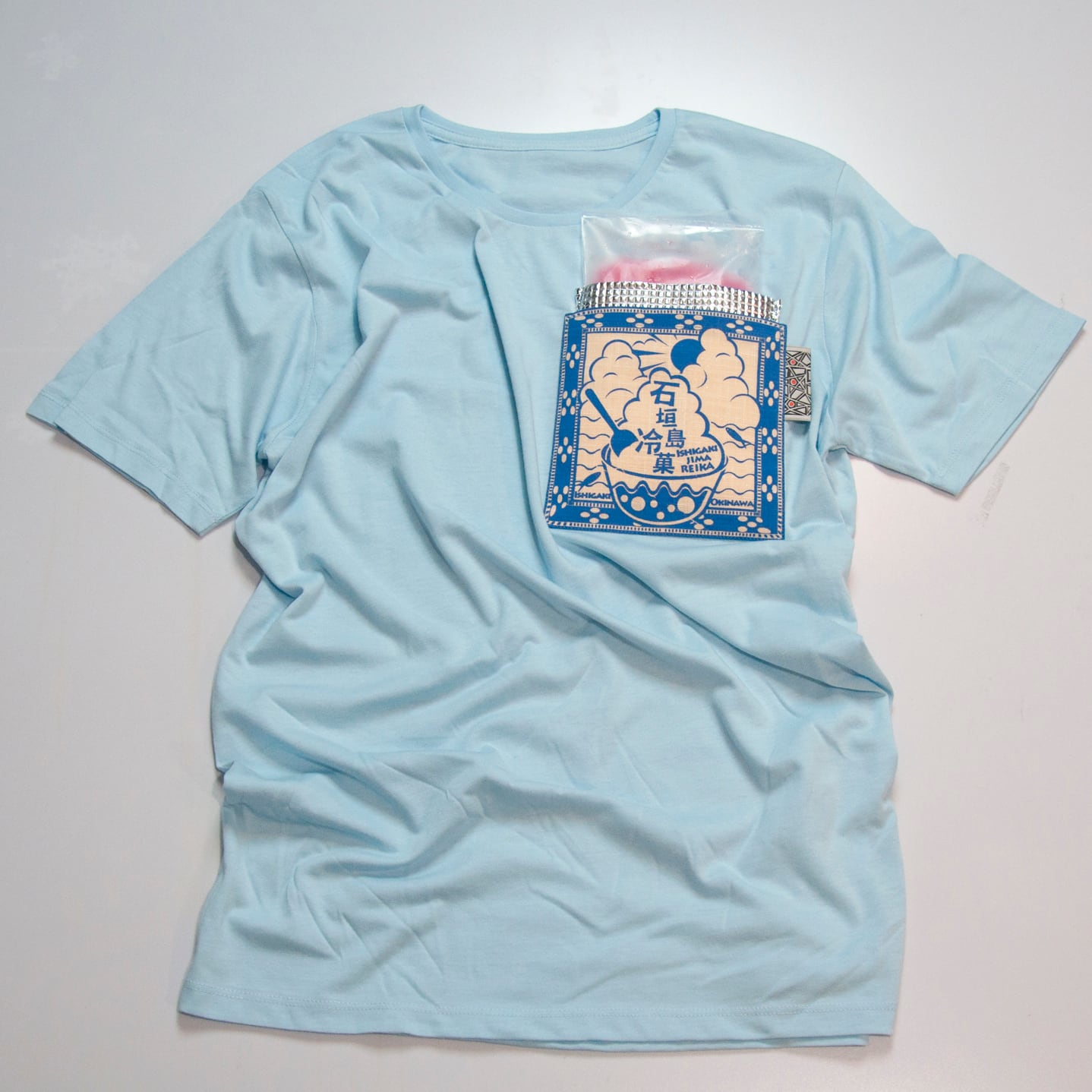 かき氷好きの為のポケットTシャツ_胸編 | イチグスクモード