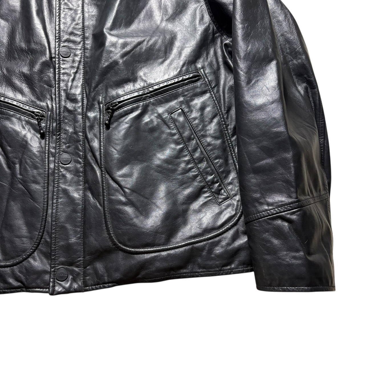CLOSED black leather sports jacket