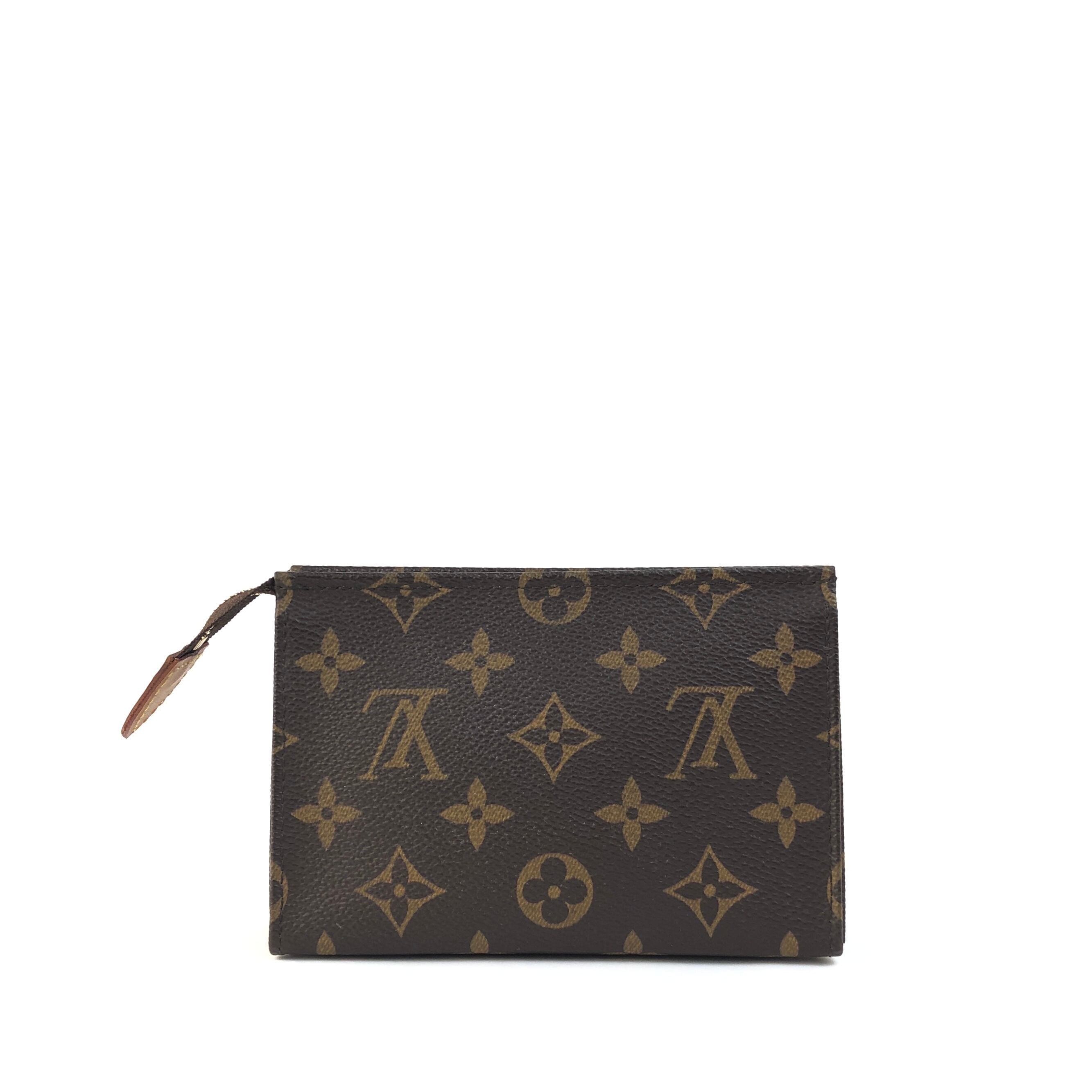 LOUIS VUITTON　ルイヴィトン　モノグラム　M47546　ポッシュトワレ15　クラッチバッグ　ポーチ　ブラウン　vintage　ヴィンテージ　 オールド　ブラウン　3jhxag | VintageShop solo powered by BASE