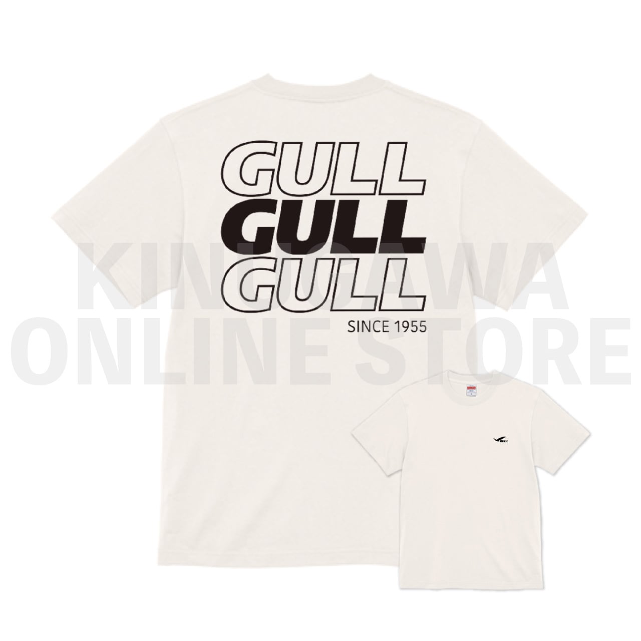 【OnlineStore限定】GULL デザインTシャツ（Tri-GULL）″ バニラホワイト ”
