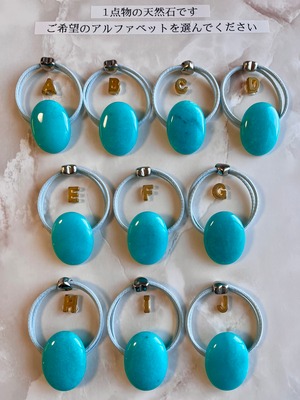 Amazonite hair accessory(アマゾナイトヘアゴム)