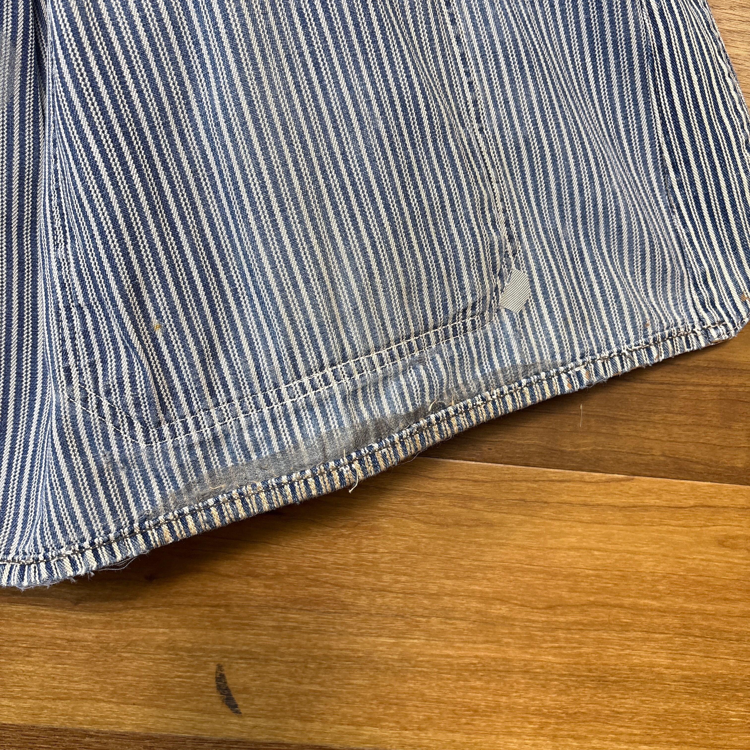30s Anthony's BUCKHIDE チンストラップ ヒッコリー カバーオール