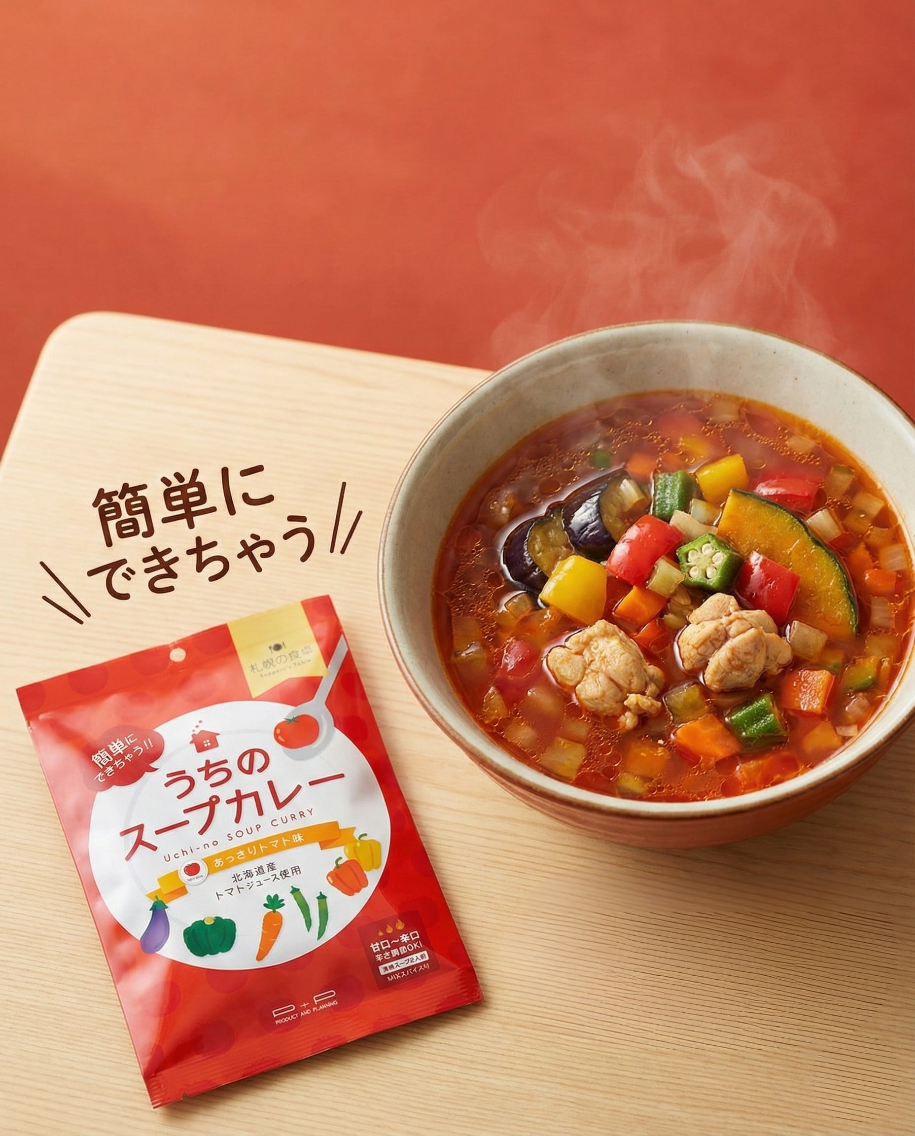 札幌の食卓 うちのスープカレー あっさりトマト味 | AG Corp. food