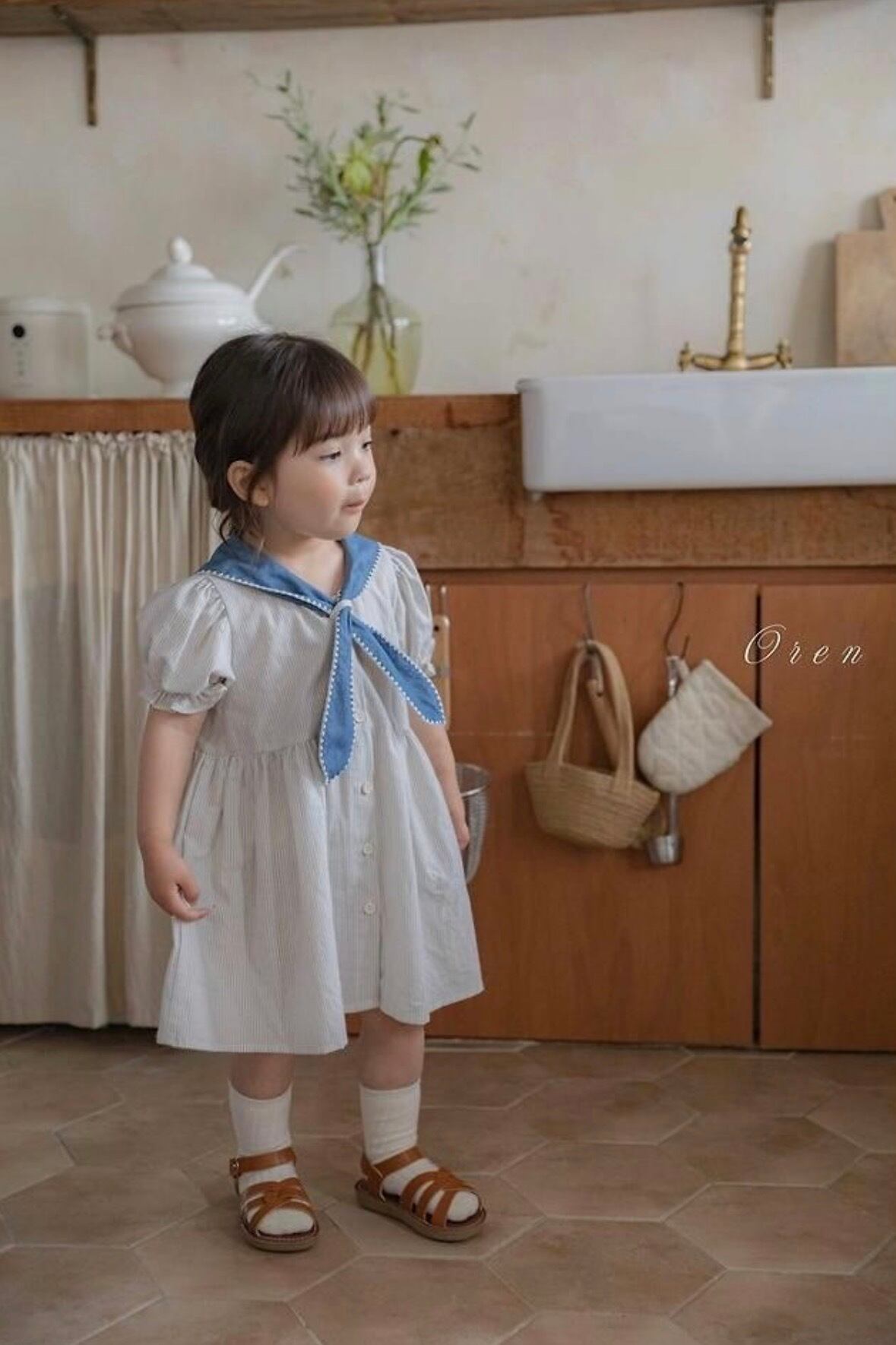 即納 】《 oren 》Kids - pure tie onepiece | uchinoko