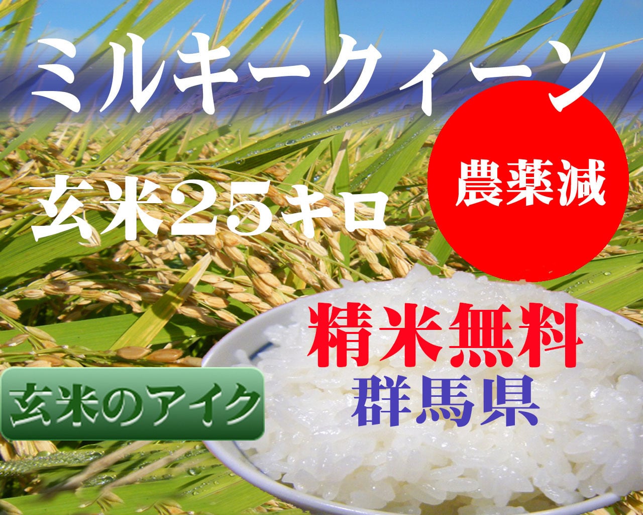 令和6年度　ミルキークイーン 新米！令和6年度産ミルキークイーン 30キロ 玄米