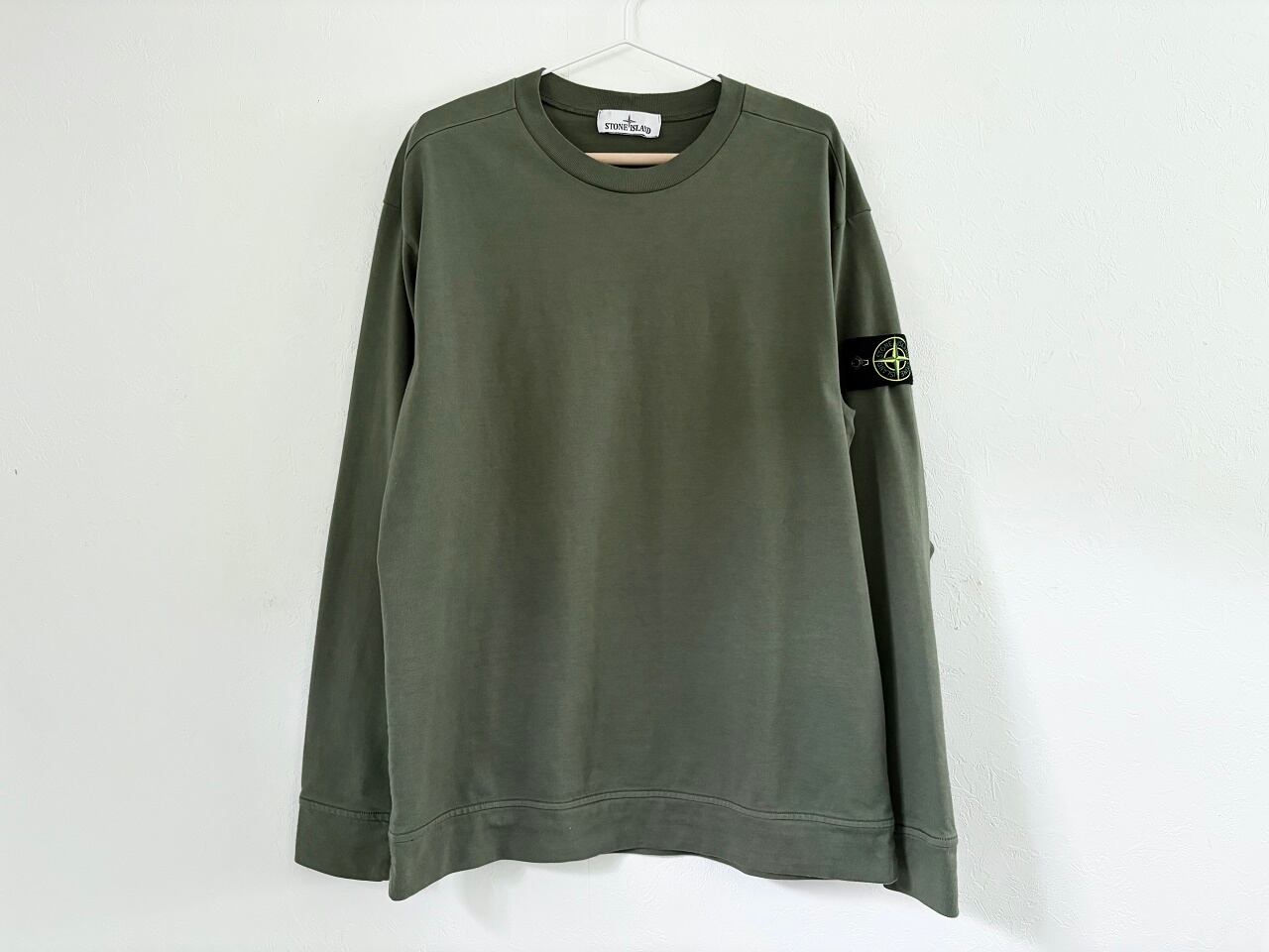 STONE ISLAND Heavy cotton sweatshirt KHAKI