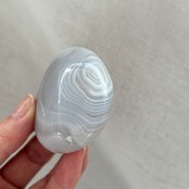 ボツワナアゲート*パーム*天然石インテリア*天然石置物*握り石*2303326