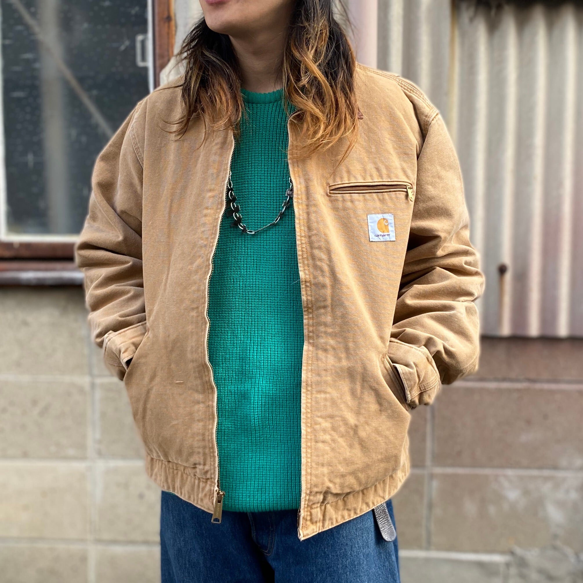 80年代 ビンテージ USA製 Carhartt カーハート デトロイトジャケット 