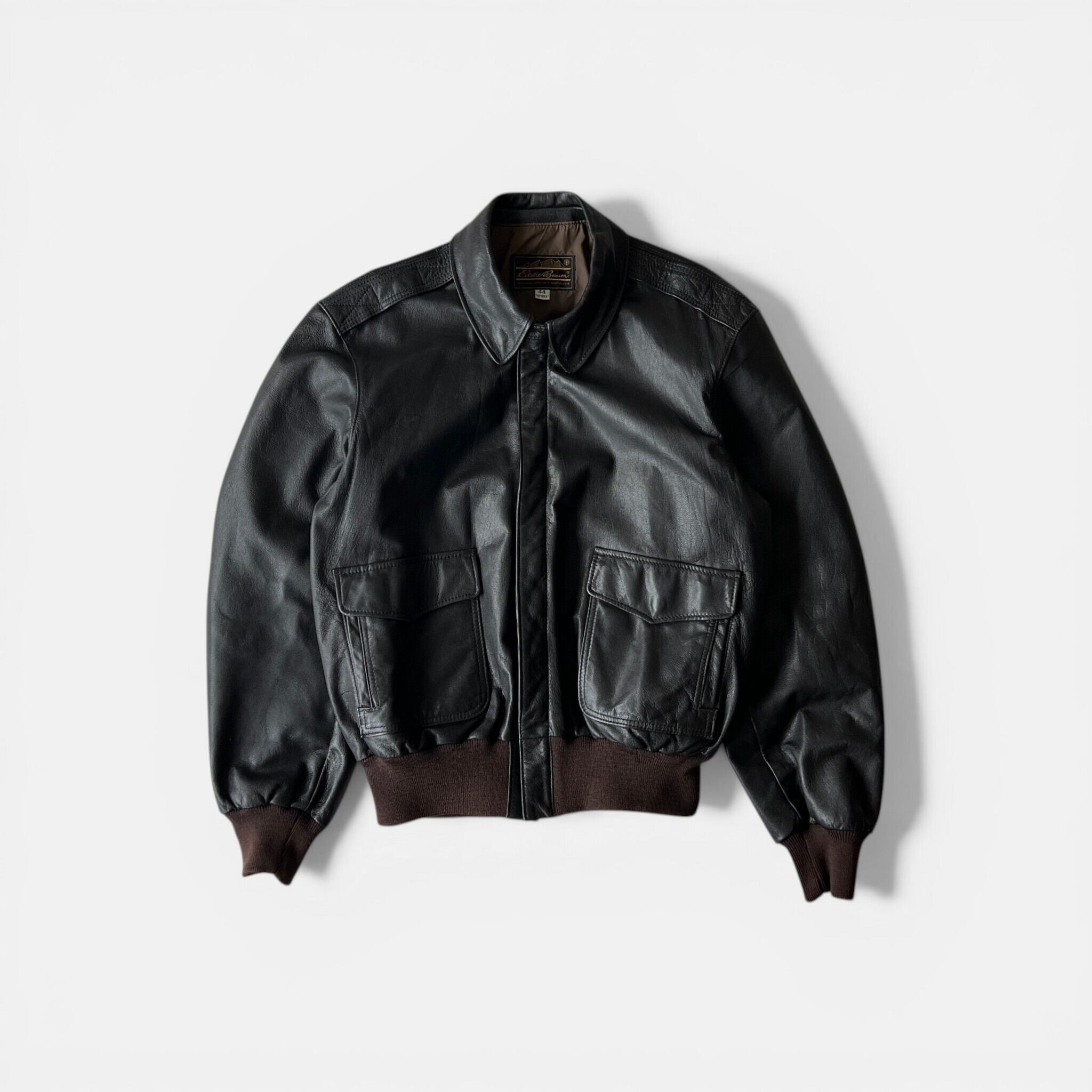ジャケット・アウター 80s Eddie Bauer Leather Bomber Jacket XL 80s Eddie Bauer Pullover Down Jacket Blue M | assemble store