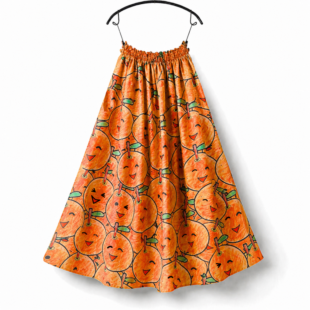 みかん✨ロングスカート みかん プリントスカート | tenbo webshop