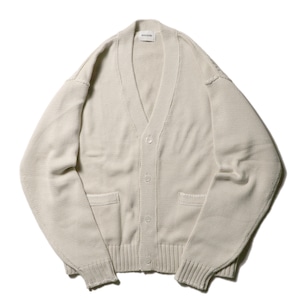 encode HAND-STITCHED KNIT CARDIGAN / Ivory