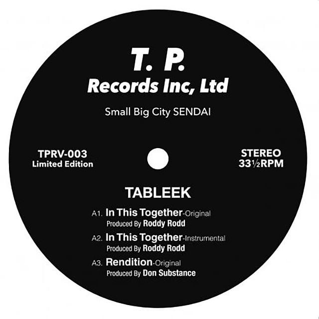 【12"】Tableek - In This Together (Incl. DJ Mitsu the Beats Remix)