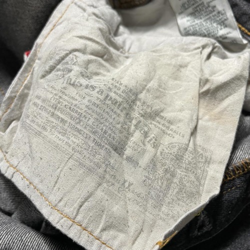 【W34 L34】 メキシコ製 usa levi's 先染ブラック 501xx 詳細写真4