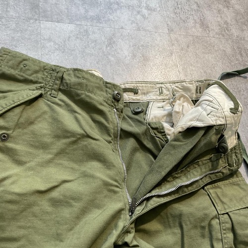 60s アメリカ軍実物 67年製造 M-65 フィールドパンツ R-M w35 詳細写真6