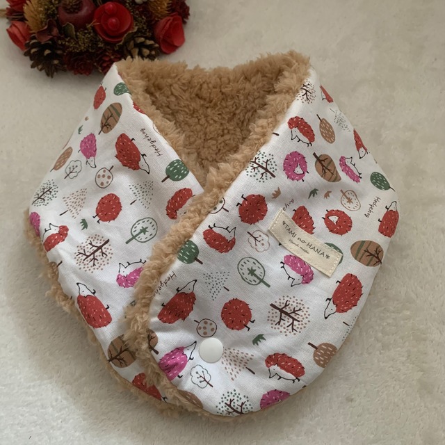 『ハリネズミred』モフモフマフラー/long