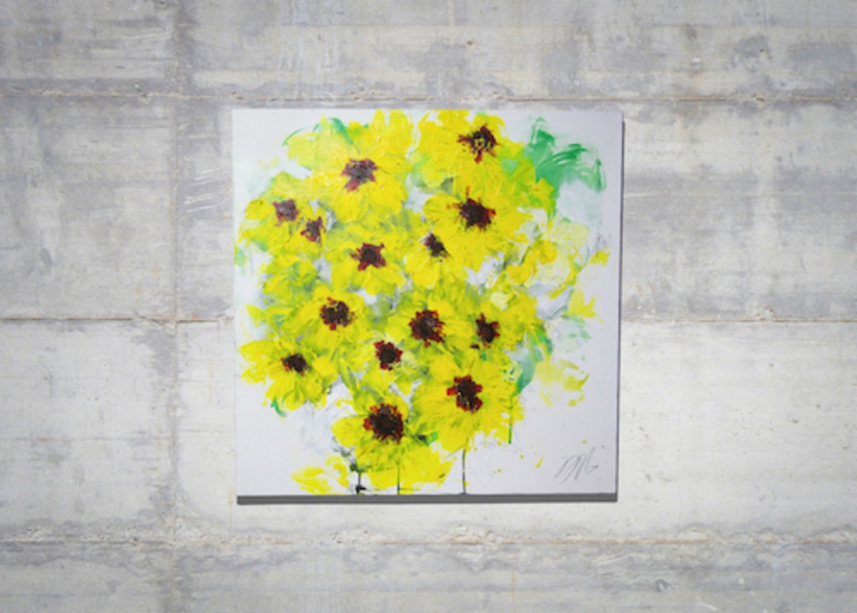 Flower / 黄色い花をテーマにした現代アート作品 絵画販売 | TOMOYA 