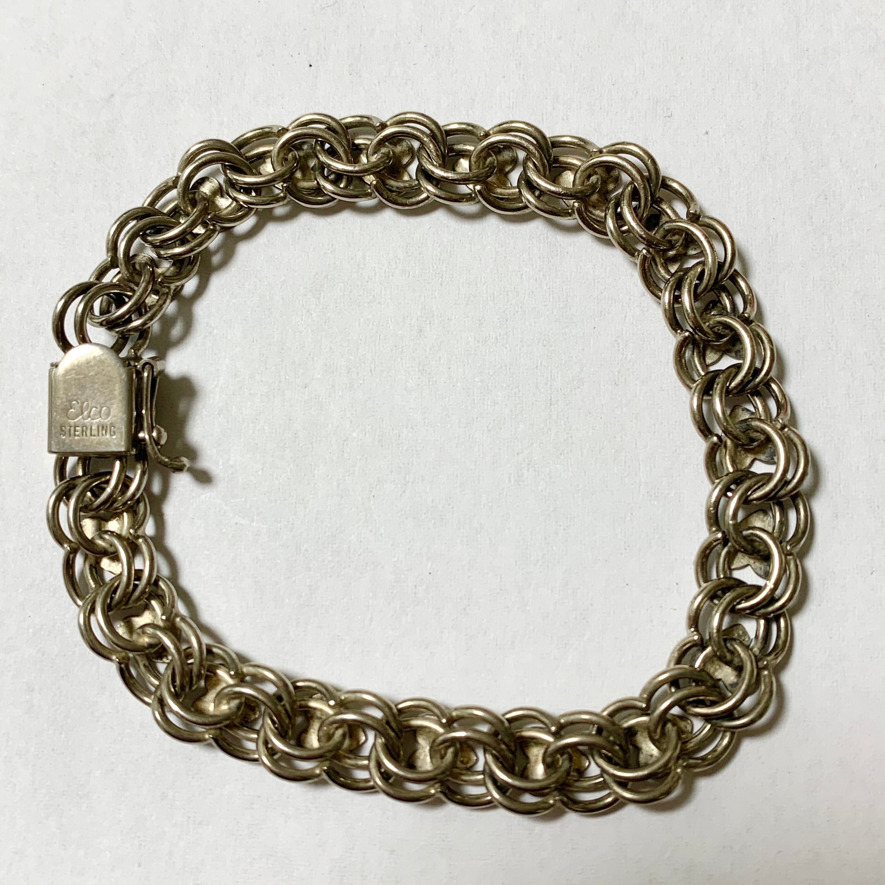 ELCO STERLING SILVER DOUBLE LINK ブレスレット