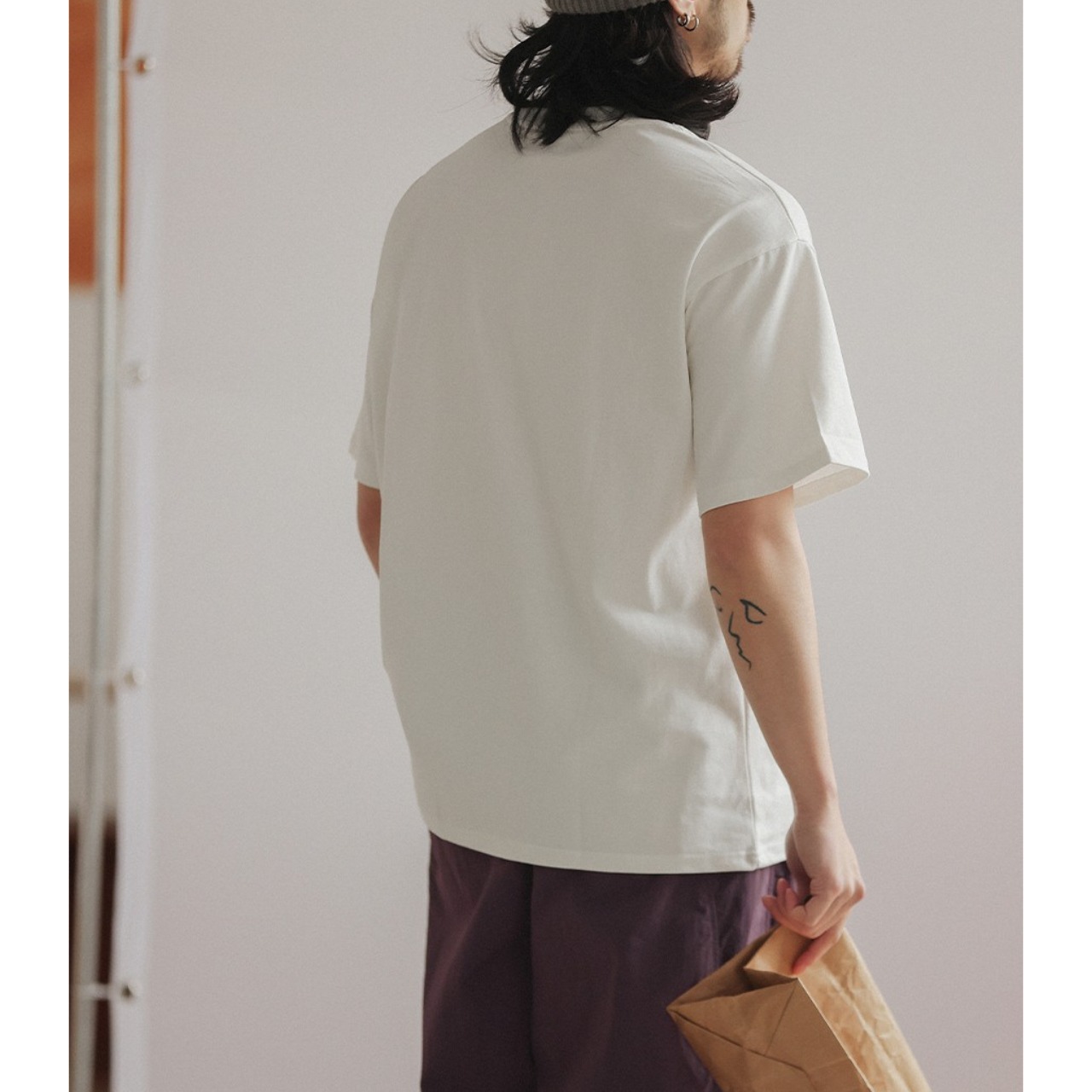 Minimal front logo t-shirt 0909 - 4