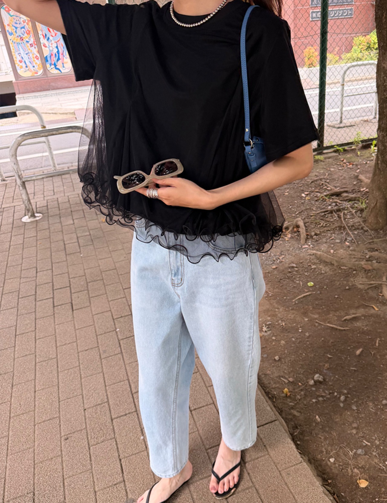 【26ss】Double-tulle Tops_2colors