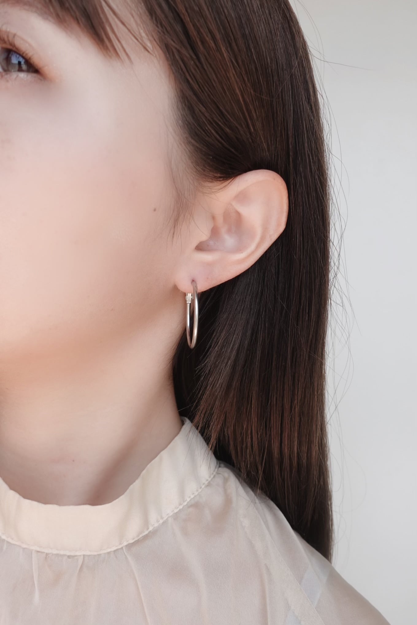 big hoop pierce | 金属アレルギー対応のアクセサリー crea.jewelry