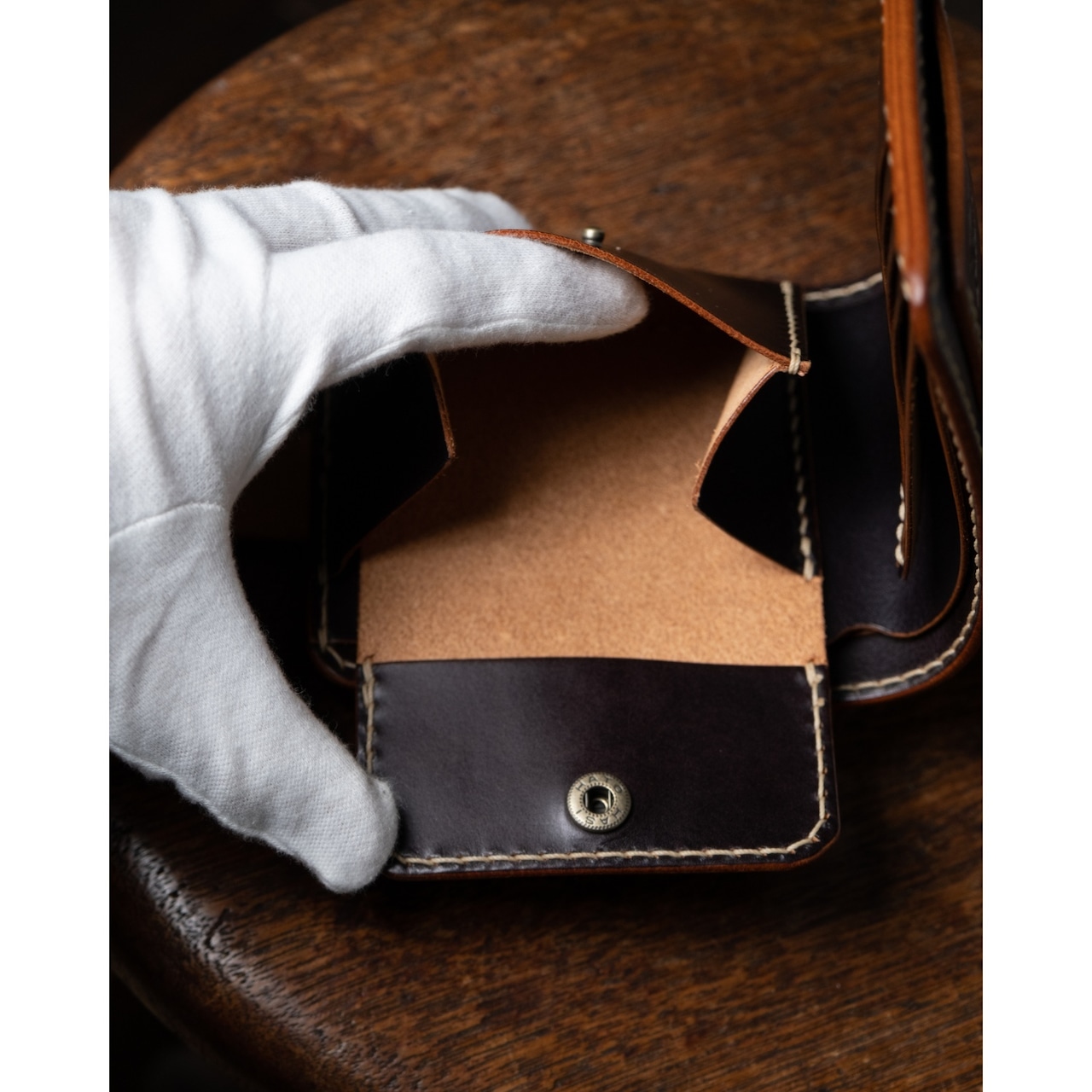 HALF WALLET オイルレザー/Stock