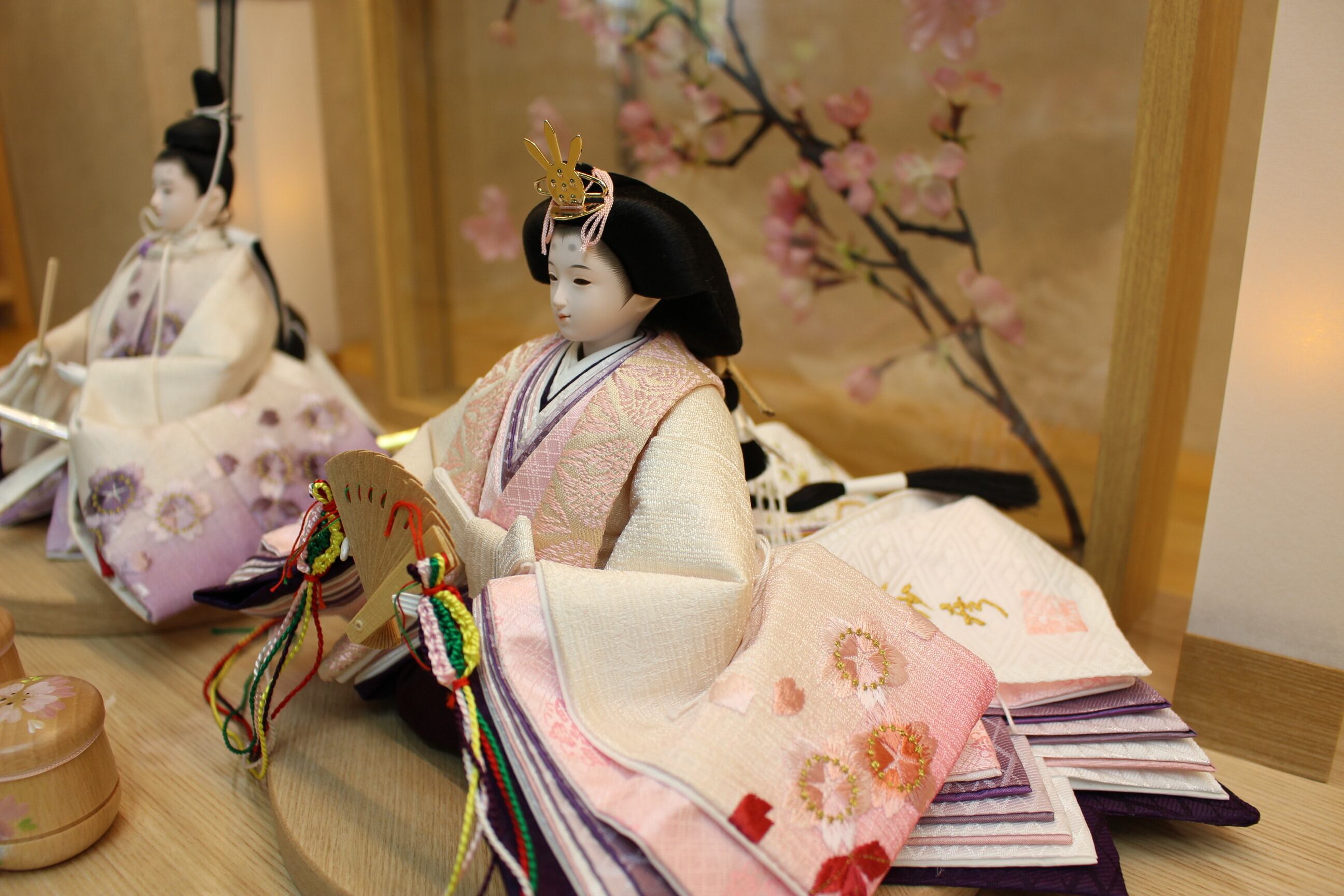 雛人形 Jardin/花園 田村芙紗彦 京十一番「宵桜」小桜紫暈し | SHIMADA