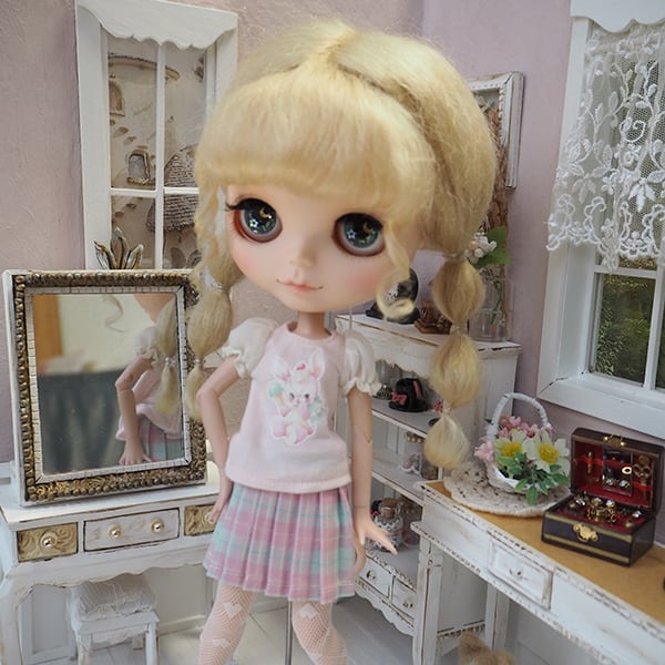 ネオブライス モヘアウィッグ オニオンツーテール ヤンパモリ CG 10インチ/ドール Blythe Pulip | Bonbon rouge  Doll wig shop powered by BASE