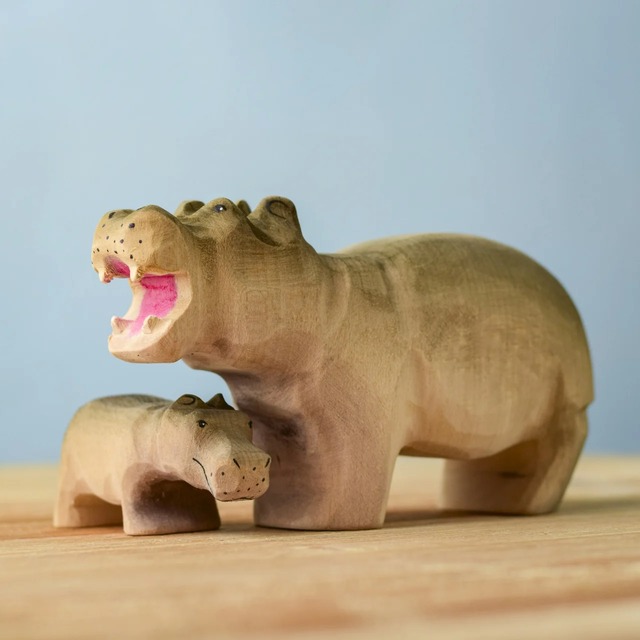【取寄品】bumbutoys　カバの親子