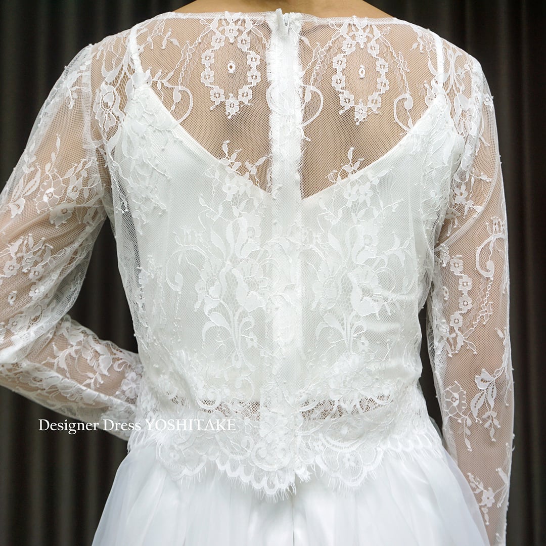 オーダー制作】ウエディングドレス(無料パニエ) セパレート